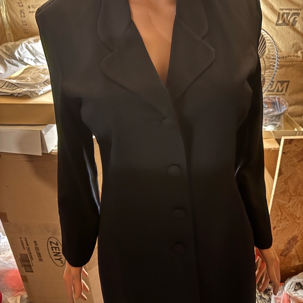 Women’s Moda International Black Coat Dress Size 10